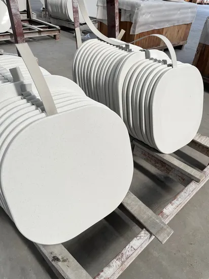 New Products Quartz Stone Slab for Kitchen Cabinet Worktop Work Top Solid Surface White Artificial Marble Countertop