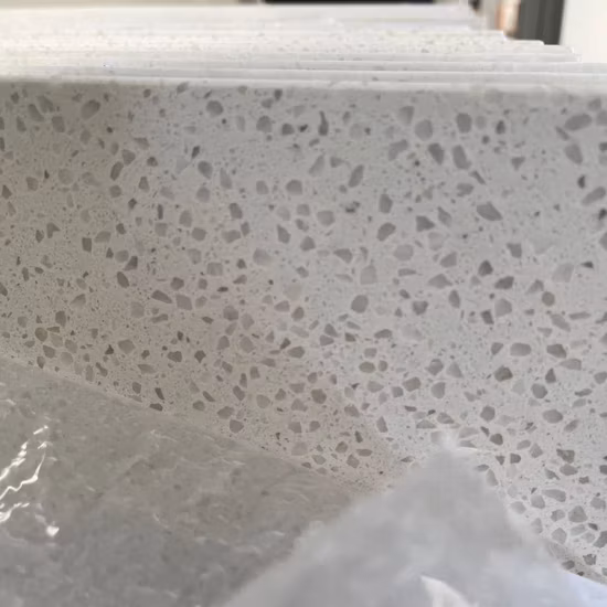 New Products Quartz Stone Slab for Kitchen Cabinet Worktop Work Top Solid Surface White Artificial Marble Countertop