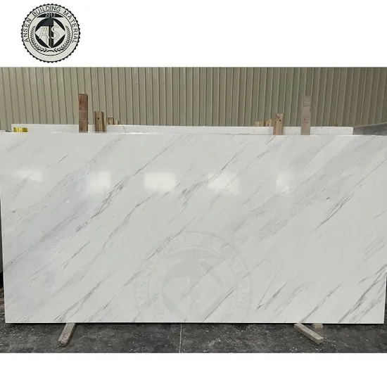 Großhandel vorgefertigter massiver künstlicher weißer Quarz für Küche, Arbeitsplatte, Waschtische